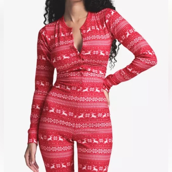 SKIMS Plush Pointelle Logo-Print Stretch-Jersey Onesie! NWT Size M - Picture 3 of 7